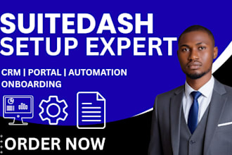 setup suitedash automation, suite dash CRM kickoff forms and onboarding portal