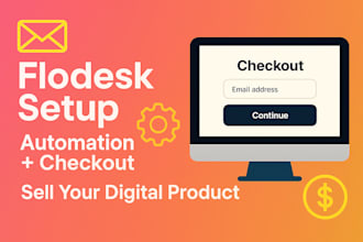 flodesk automation checkout forms and landing page for digital products