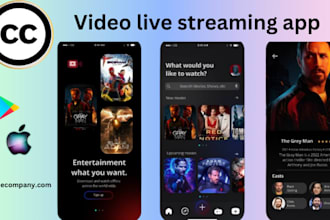 build live streaming app video streaming app live streaming website