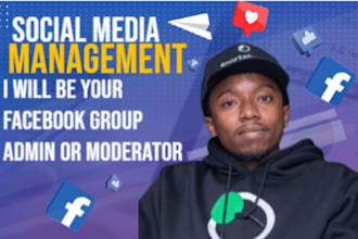 be your facebook group admin or moderator