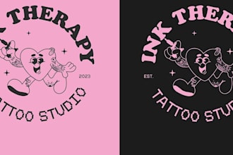 create a tattoo logo design for leg sleeve