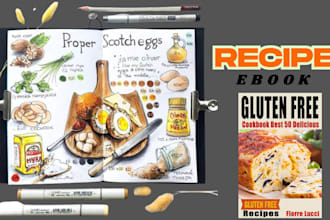create a custom recipe cookbook writer ebook christian book cover design