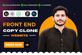 copy clone website or landing page using react js