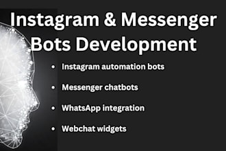 create messanger and instagram bots and automations for you