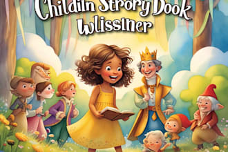 children story picture book illustration watercolor or kids books illustration
