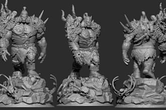 sculpt 3d toys, action figure, 3d bjd, character miniatures, zbrush, 3d printing