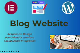 create professional blog website
