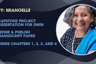 writer,capstone project dissertation for a dmin, editing,formatting in turabian