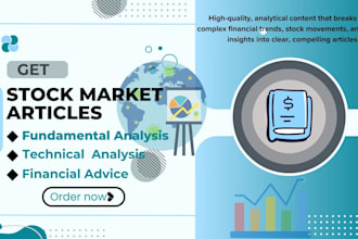 craft analytical articles or blogs on the stock market