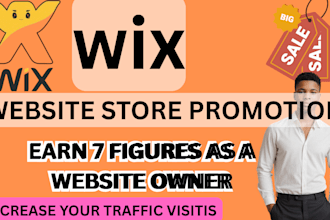 wix website promotion, wix online store marketing, wix traffic to increase sales