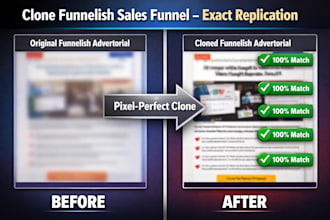 clone your funnelish sales funnel or advertorial page fast