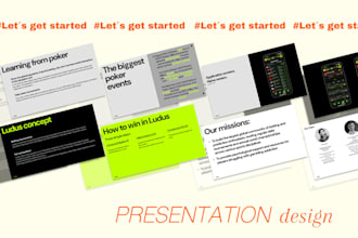 design or redesign a pitch deck figma PDF presentation