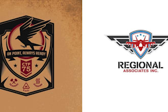 design highly military style cattle hunting logo