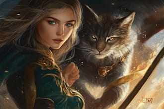 draw your fantasy character, rpg character or portrait