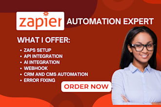 setup fix zapier webhook zapie automation integration expert