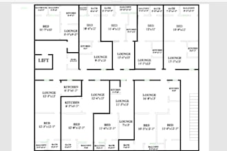 create detailed 2d floor plans for your project