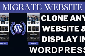 clone any wordpress website migration backup revamp wordpress duplicate site