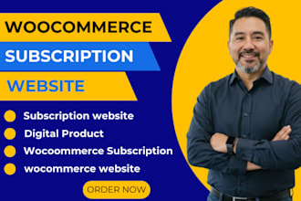 build digital product subscription website woocommerce product subscription