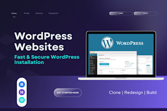 design a wordpress website on bluehost, godaddy, hostinger, and more