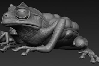 3d sculpting, 3d figurine, 3d toy, action figure, with stl files for 3d printing