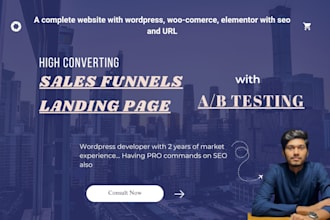 build and optimize wordpress landing page sales funnel