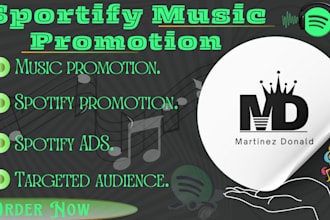 real spotify music promo, usa, uk album for spotify growth