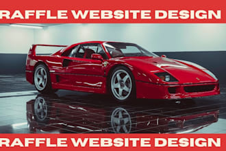 build raffle website, competition website, raffle draw, giveaway, ticket website