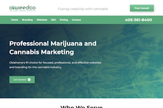 build or redesign marijuana website cannabis hemp tobacco vape weed website