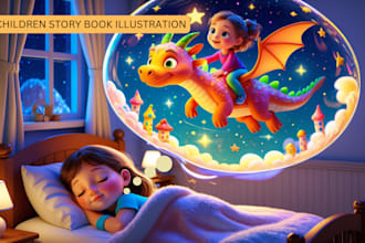 children story book illustration children story children story book illustration