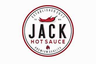 design a modern custom hot sauce food brand logo business