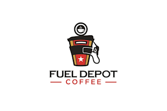 design a modern creative coffee shop cafe logo for your brand