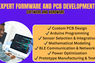 develop ios, android app, nrf52, stm32, esp32 firmware and pcb design