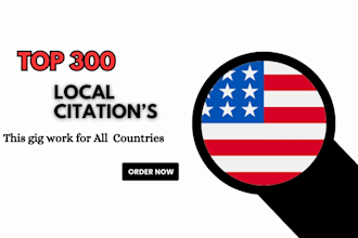 do 300 USA local citation and directory submission