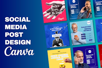 design custom canva templates for social media posts and ads design