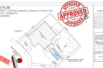 do floor plan, city permit, architectural stamp, mep, stamp, site plan