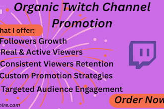 do twitch channel promotion to gain live viewers and followers twitch promotion