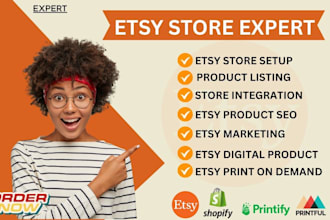 etsy shop setup etsy digital product listings, optimize etsy SEO, etsy pod