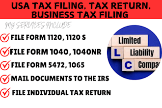 prepare, e file, mail form 1120, 1040, 1065, 5472 to the irs, us tax filing