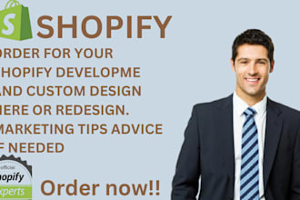 design shopify store for any product niche and 1 product store for dropshipping
