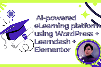 build an ai powered elearning platform using wordpress, elementor and learndash