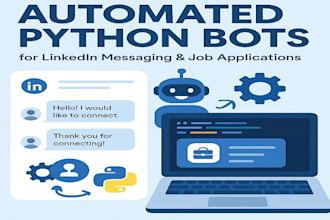 automated python bots for linkedin messaging, job finder bot, application bot