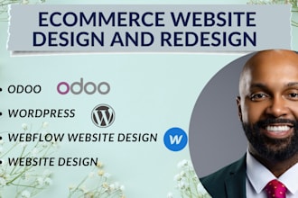 design and build odoo ecommerce webflow and wordpress website design