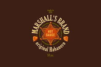 design a unique badge, label, patch emblem, or vintage logo