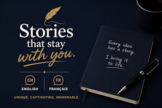 write creative stories in english or french