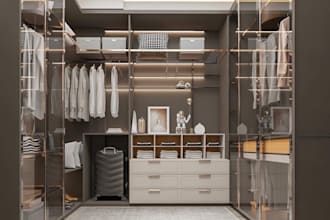 design looker room design dressing room changing room 3d modelling an rendering