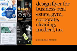 corporate flyer, real estate flyer, marketing flyer, medical flyer, gym flyer