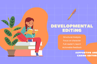 provide developmental editing for your novel or short story