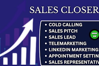 sales closer sales representative b2b sales lead generation online sales agents