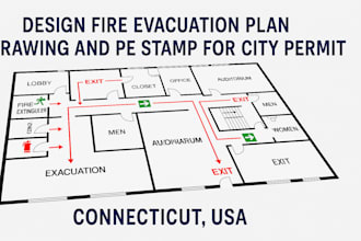 design fire plan evacuation drawing site plan drawings pe stamp for arizona txs