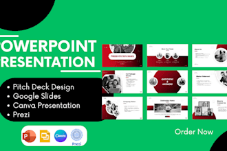 design powerpoint presentation, google slide template, sales pitch deck keynote